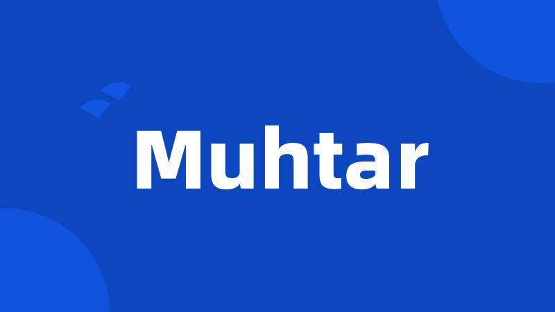 Muhtar