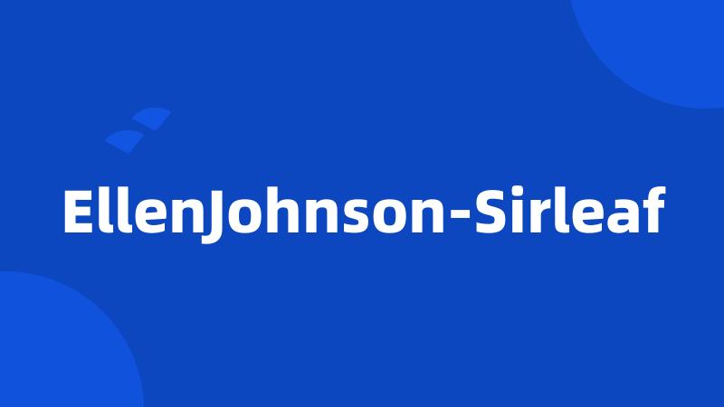 EllenJohnson-Sirleaf