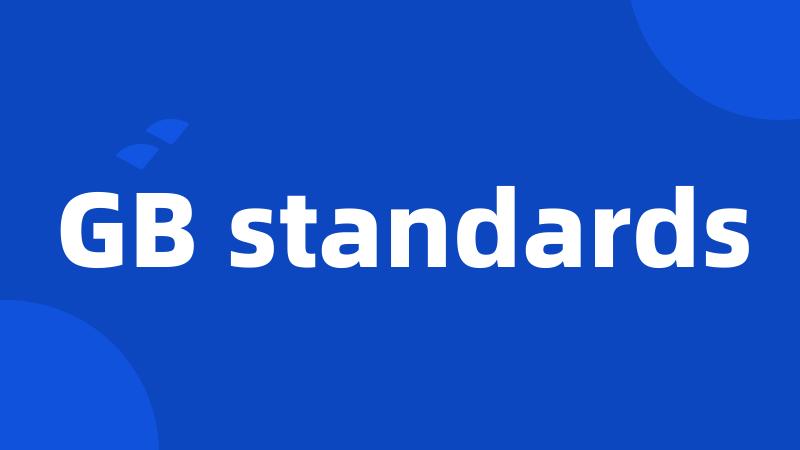 GB standards