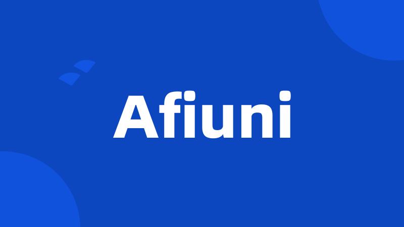 Afiuni