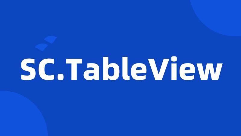 SC.TableView