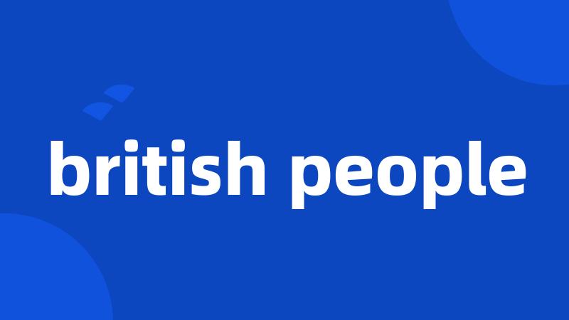 british people
