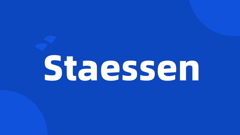 Staessen