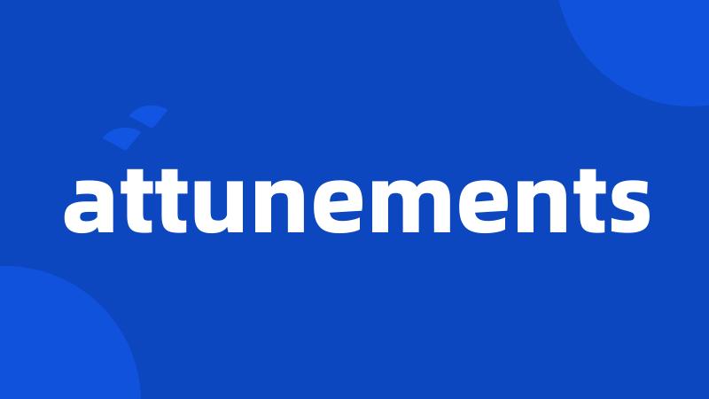 attunements