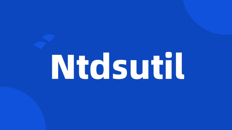 Ntdsutil