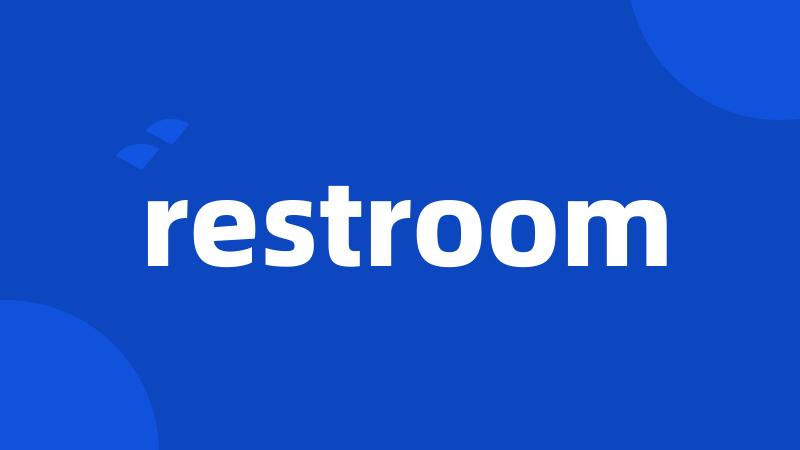 restroom