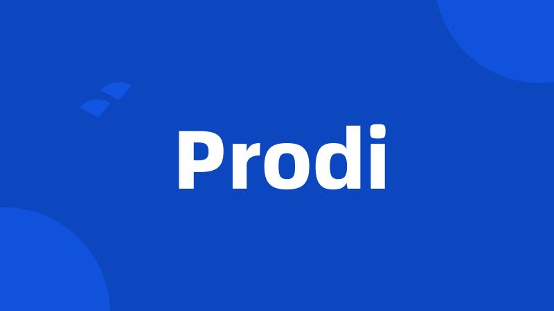 Prodi