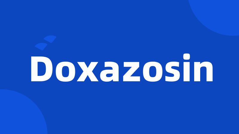 Doxazosin