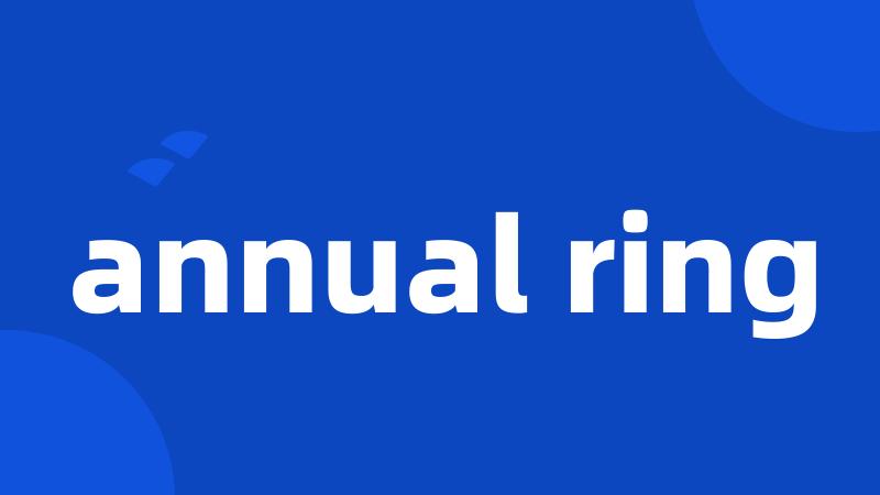 annual ring