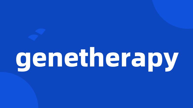 genetherapy