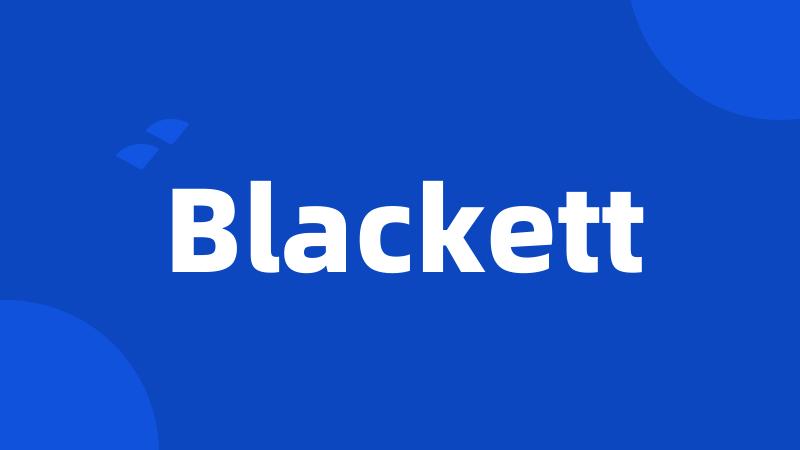 Blackett