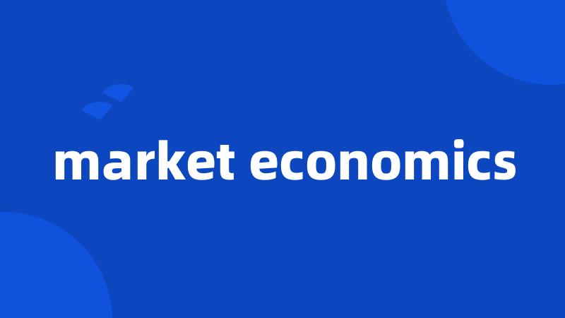 market economics
