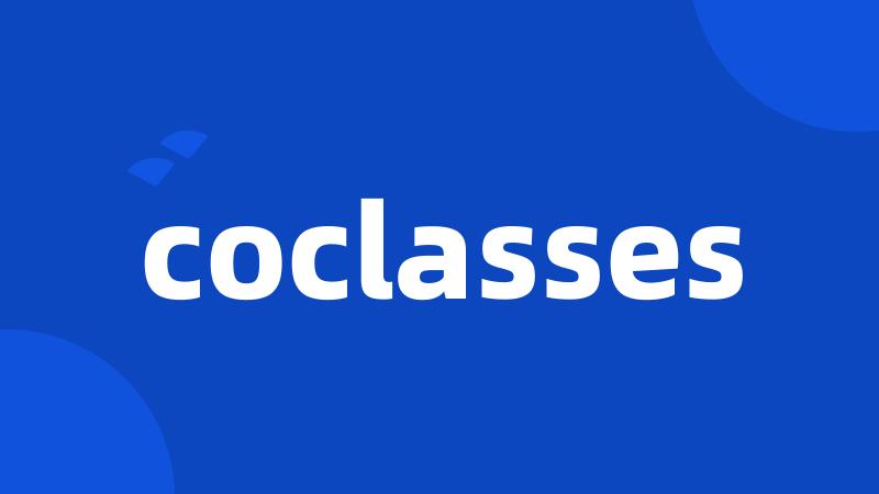 coclasses