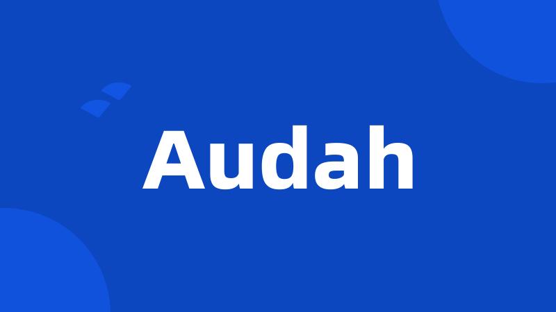 Audah