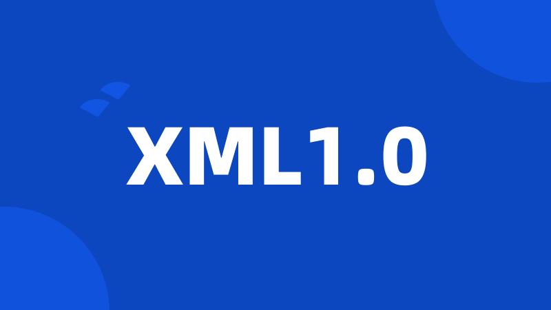 XML1.0