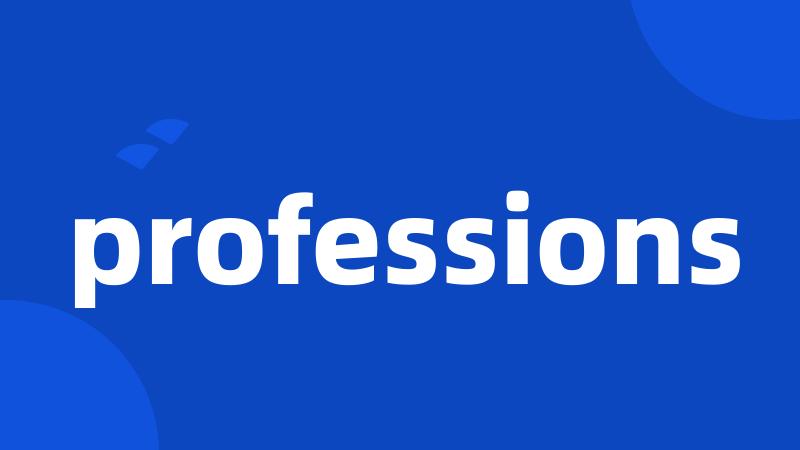 professions