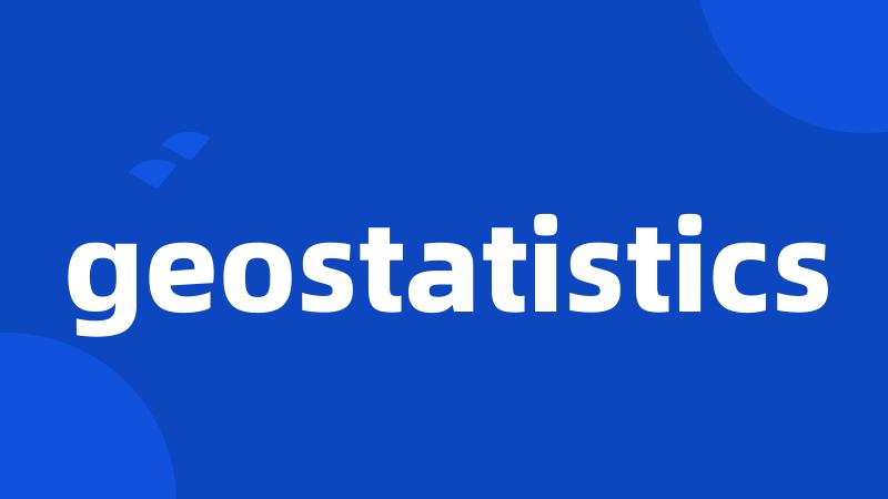 geostatistics