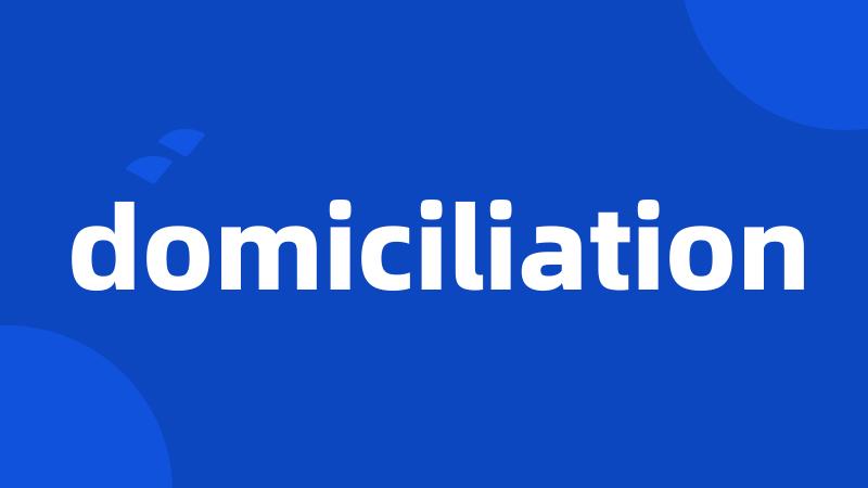 domiciliation