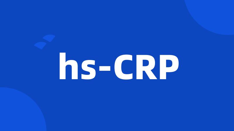 hs-CRP