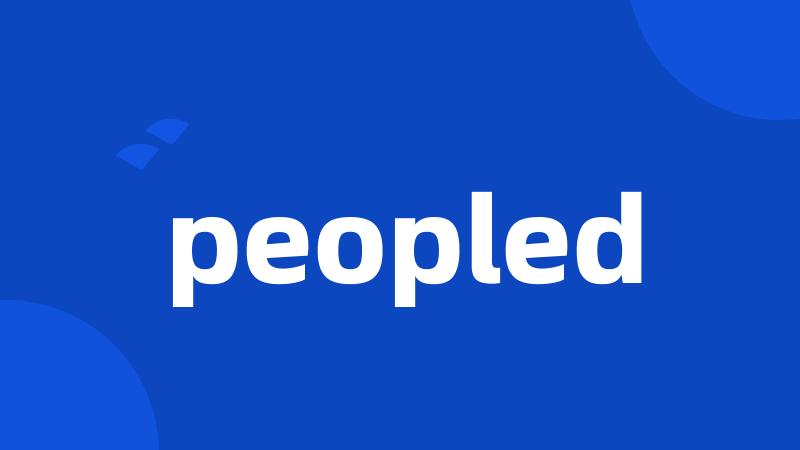 peopled