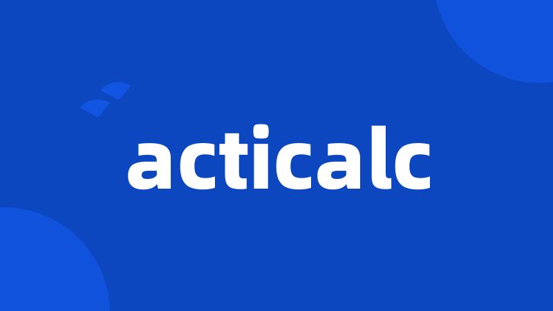 acticalc