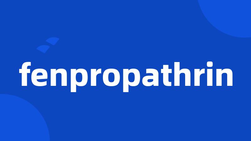 fenpropathrin