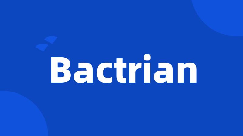 Bactrian