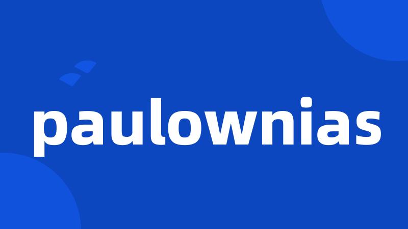 paulownias