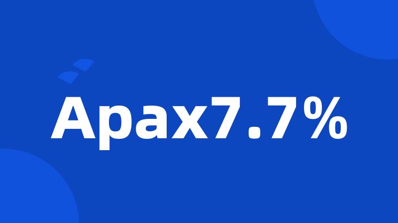 Apax7.7%