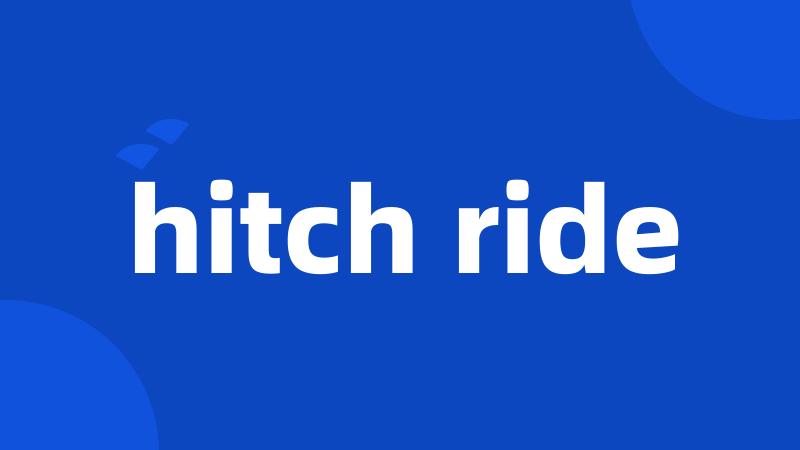 hitch ride