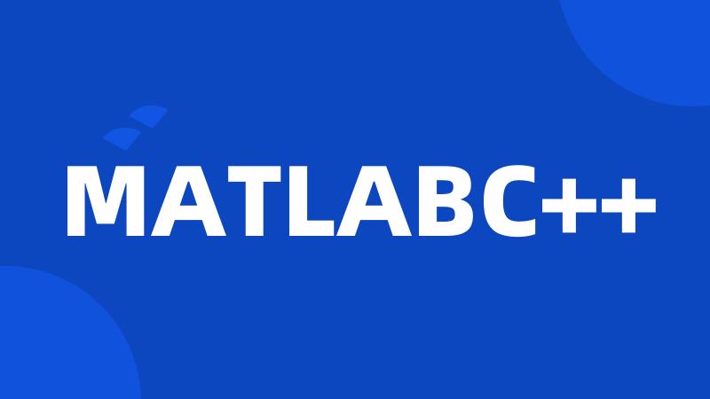 MATLABC++