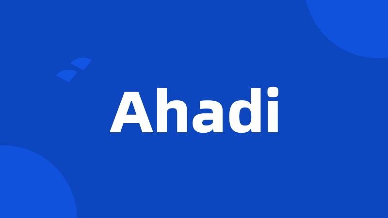 Ahadi