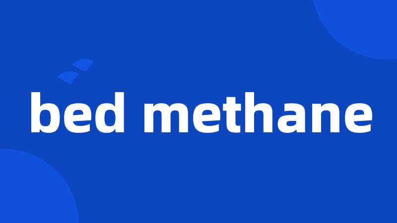 bed methane