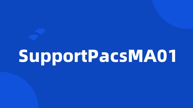 SupportPacsMA01
