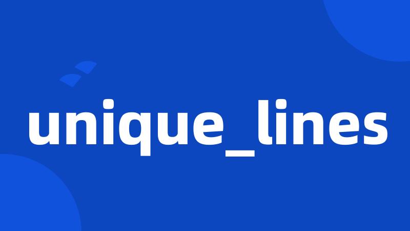 unique_lines