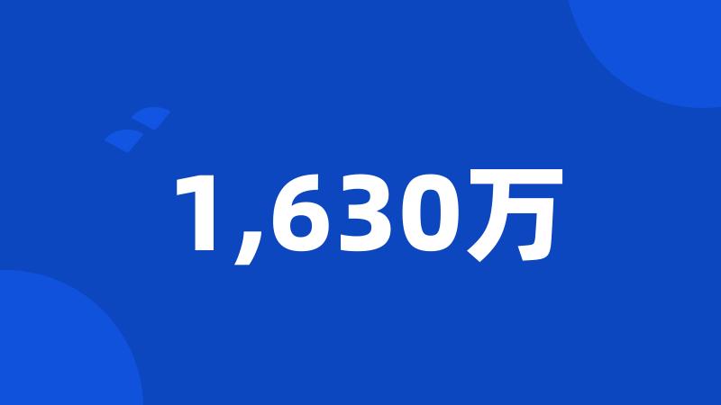 1,630万