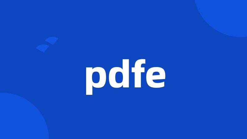 pdfe