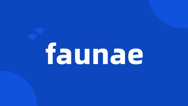 faunae