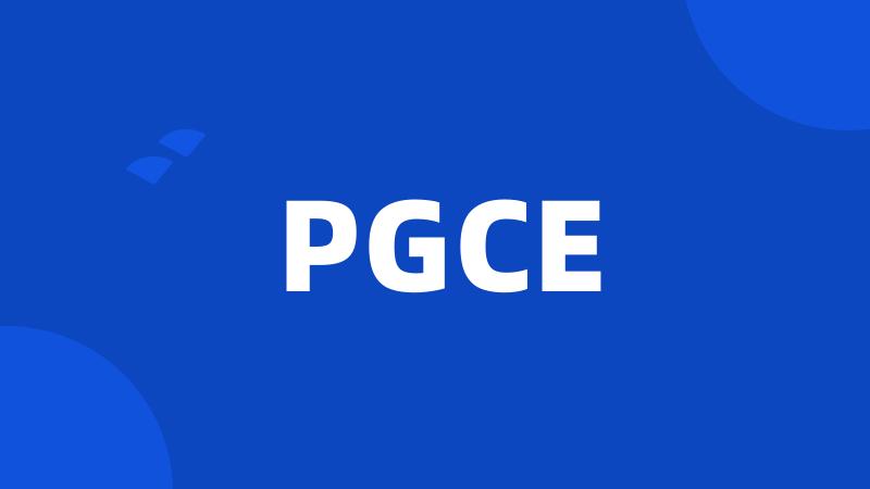 PGCE