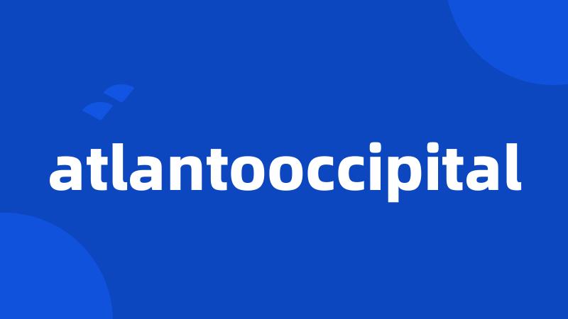 atlantooccipital