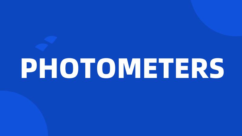 PHOTOMETERS