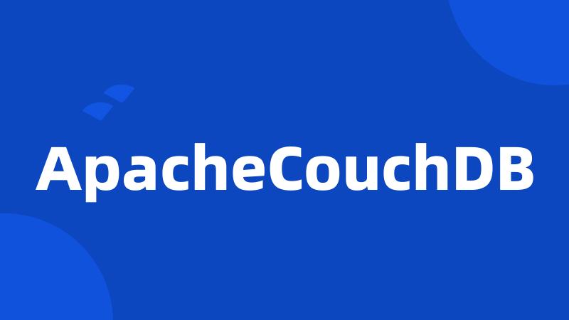 ApacheCouchDB