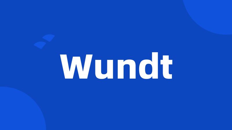 Wundt
