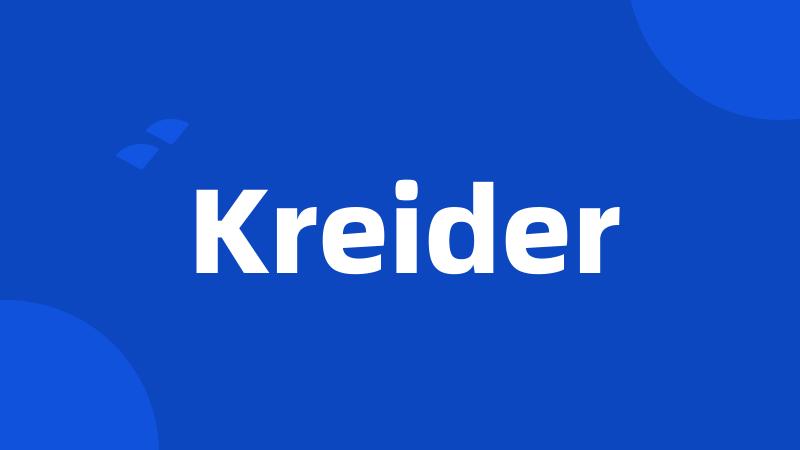 Kreider