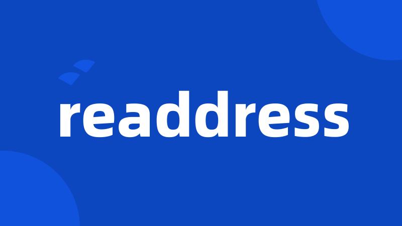 readdress