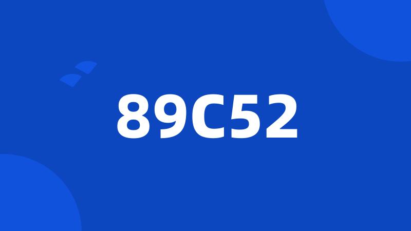 89C52