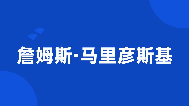 詹姆斯·马里彦斯基