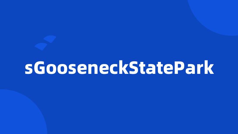 sGooseneckStatePark