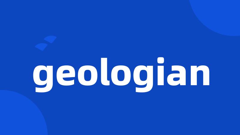 geologian