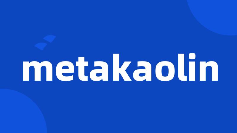metakaolin